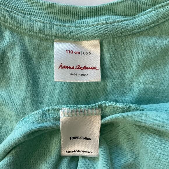 Hanna Andersson GirlsTiger And Butterflies Shirt Sleeve Tee Size 5 110cm - Picture 4 of 6